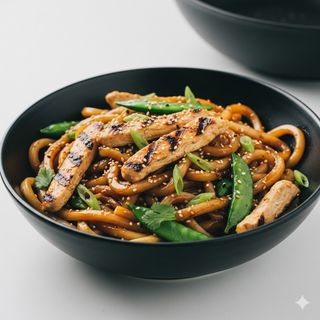Udon Frito Con Pollo