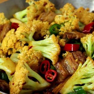 Cavolfiore in scodella di fuoco