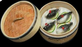 46. Ravioli cristallo con branzino - 4 pezzi