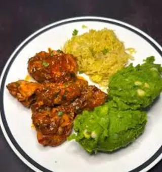 Mukimo with Chicken Stew