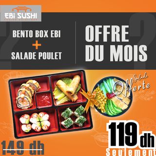 Bento Box Ebi & Salade Poulet 