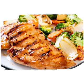 Plato Combinado De Pechuga De Pollo