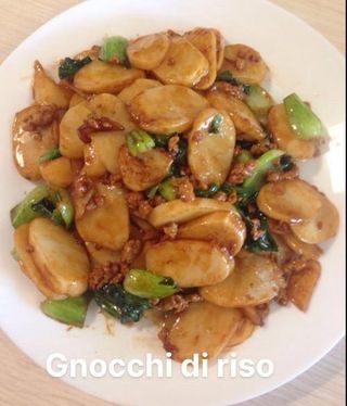 gnocchi di riso pollo e verdura