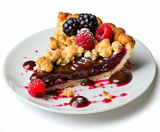 Sbriciolata alla Nutella e frutti di bosco