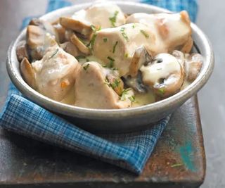 Dinde Sautée Aux Champignons