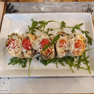 Tronchetto vegetariano (estilo sushi)