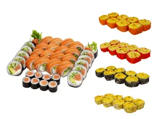 Philadelphia set + 1 zapiekany roll na wybór