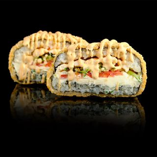 Суші-бургер із креветкою