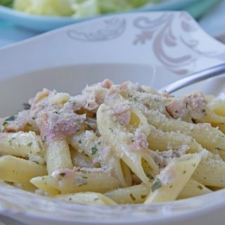 Penne carbonara 