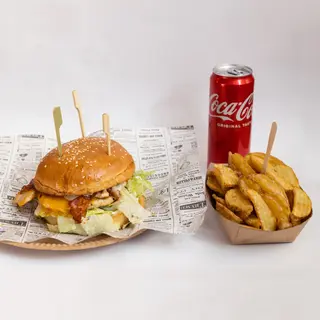 Old House Chicken + pomfrit + Coca cola 0,33
