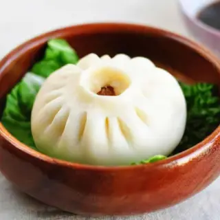 Baozi com carne Porco