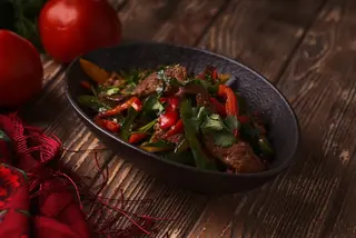 Салат с говяжьей печенью (280г)