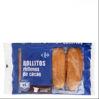 Bollitos Rellenos De Cacao Carrefour 300 Gr.