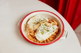Huevo Frito Y Chipirones A La Andaluza