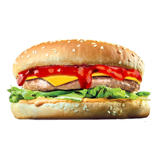 Курячий бургер з подвійним сиром