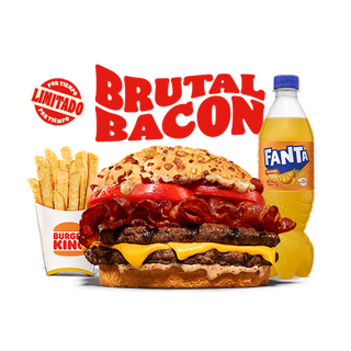 Menú Brutal Bacon (2 Carnes)