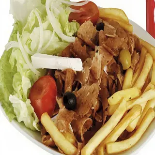 Plato Kebab con Patatas o Arroz