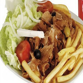 Plato Kebab con Patatas o Arroz