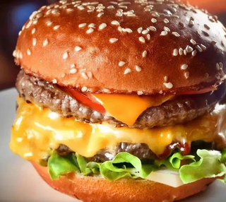 Hamburguesa Doble Con Huevo