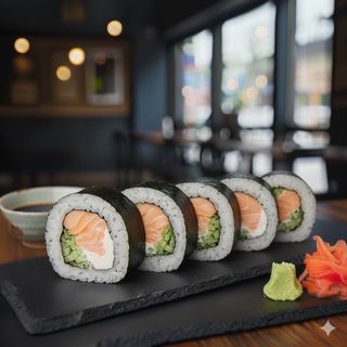 Футомак з запеченим лососем