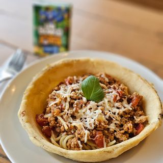 Esparguete à Bolonhesa e Bongo