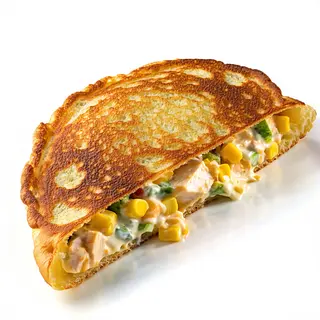 Cachapa con queso y reina