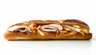 Panuozzo (piccolo) cotoletta di pollo, patatine fritte