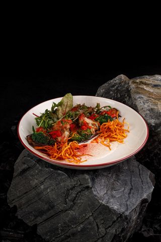 Vinete miso cu broccoli și conopidă