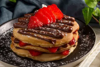 Panquecas Morango e Nutella