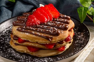 Panquecas Morango e Nutella