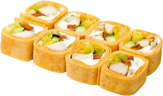 Тортилья с курицей в соусе песто (8шт)