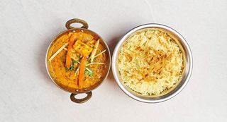 Lamb Dahi con Arroz Basmati