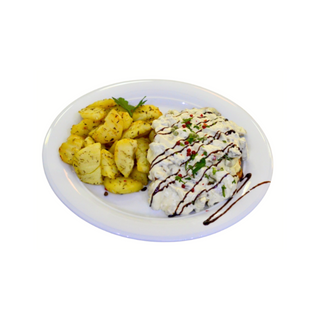 Piept de pui "HOT" cu sos de smântână cu ciuperci