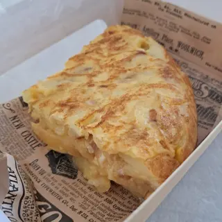 Cuña de tortilla con cebolla