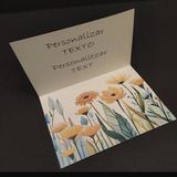 Tarjeta Dedicatoria Margaritas