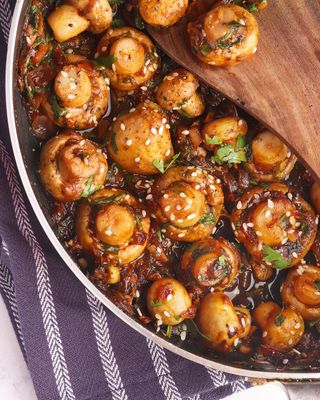 Chili Garlic Mushrooms