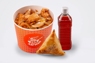 Комбо казан кебаб с курицей гарнир рис