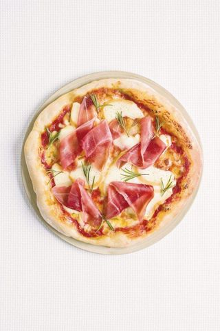 Pizza Scamorza e crudo