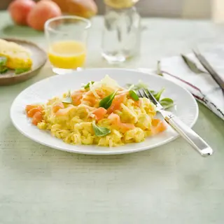 Œufs Brouillés Au Saumon