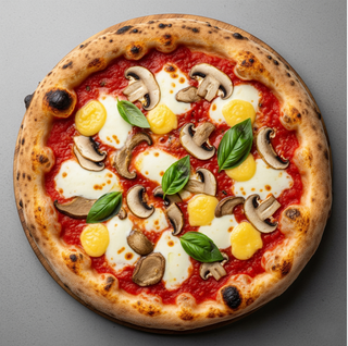 Provola e funghi porcini