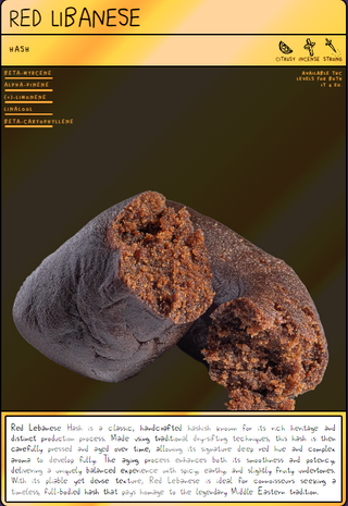 Hash de Cbd Red Libanese (2g)