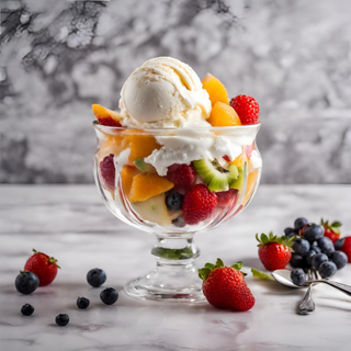 Salade De Fruits Avec Glace