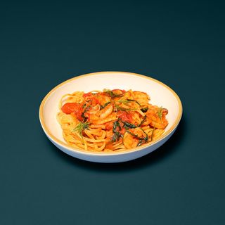 Sicilian Prawn Linguine