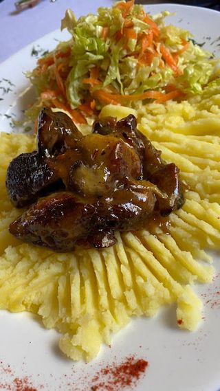 Свинско печено с мед и горчица