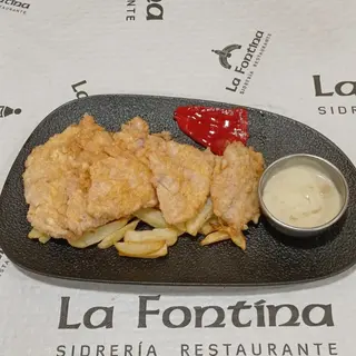 Escalopines Con Salsa De Queso Gamoneu