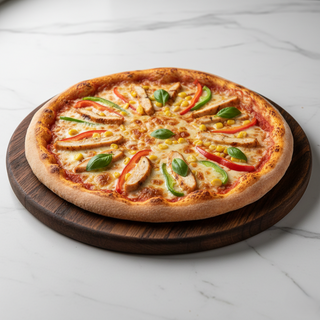 Pizza cu piept de pui