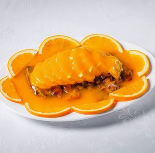 Pato Frito com Laranja