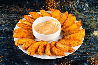 მექსიკური კარტოფილი  სოუსით