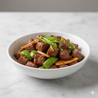 236. Ternera Con Pimientos Verdes