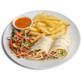 Spicy Halloumi Shawarma Wrap